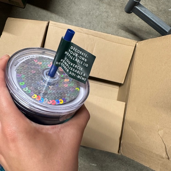 NEW venti Starbucks tumbler with decorate your own lid - Picture 2 of 2